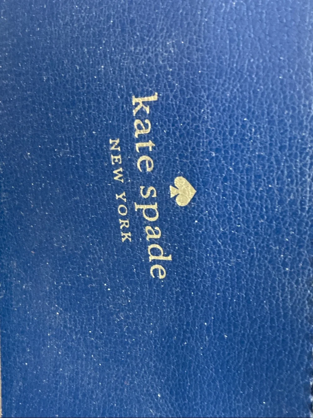 kate spade cobalt blue leather tote